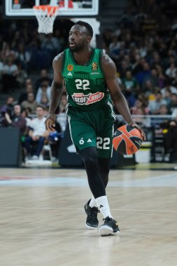 17 Ekim 2024 tarihinde Madrid 'de oynanan ve Real Madrid ile Panathinaikos Atina arasında oynanan Türk Hava Yolları EuroLeague Düzenli karşılaşmasında Panathinaikos' tan Jerian Grant (Panathinaikos)