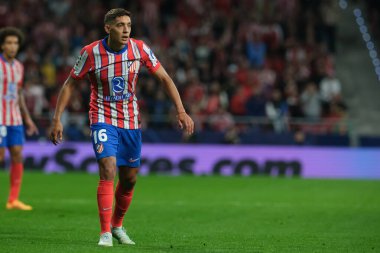 Nahuel Molina, 23 Ekim 2024 tarihinde İspanya 'nın başkenti Madrid' de oynanan UEFA Şampiyonlar Ligi karşılaşmasında Atletico de Madrid ile LOSC Lille arasında maç yapmaktadır..