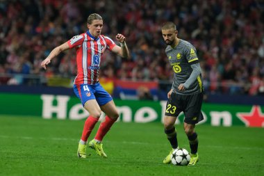 Conor Gallagher UEFA Şampiyonlar Ligi maçında 23 Ekim 2024 'te İspanya' nın başkenti Madrid 'deki stadyumda Atletico de Madrid ile LOSC Lille arasında maç yaptı..