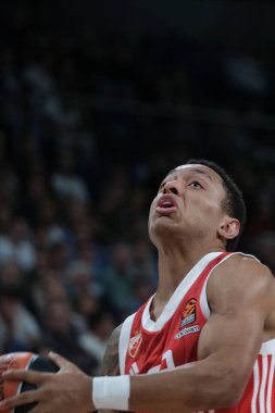 Yago Dos Santos  of Real Madrid  during the Turkish Airlines EuroLeague  match between Real Madrid and Crvena Zvezda  Belgrade at WiZink Center on October 24, 2024 in Madrid Spain clipart