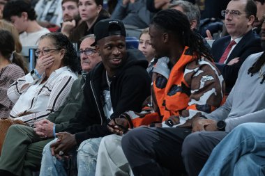 24 Ekim 2024 'te Madrid' de oynanan Real Madrid ve Crvena Zvezda Belgrad EuroLeague karşılaşmasında Vinicius Junior