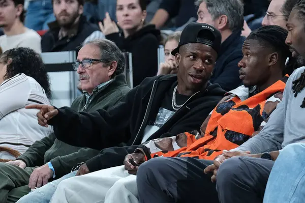 24 Ekim 2024 'te Madrid' de oynanan Real Madrid ve Crvena Zvezda Belgrad EuroLeague karşılaşmasında Vinicius Junior