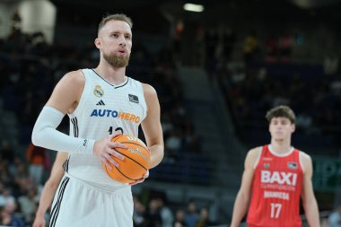 Real Madrid 'den Dzanan Musa ACB Liga Endesa Basketbol maçı sırasında Real Madrid ve Basquet Manresa arasında 27 Ekim 2024 tarihinde İspanya' da WiZink Center 'da oynanmıştır.