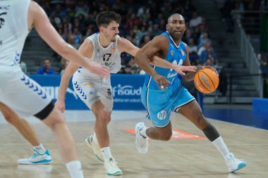 player during Movistar Estudiantes and Zamora played the ACB Basketball League this at the Wizink Center in Madrid. October 24, 2024 Spain clipart