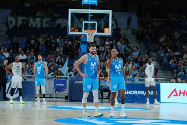 player during Movistar Estudiantes and Zamora played the ACB Basketball League this at the Wizink Center in Madrid. October 24, 2024 Spain clipart