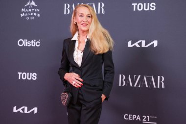 Jerry Hall, Madrid 'de 28 Ekim 2024' te Callao sinemasında yılın en iyi kadın fotoğrafçısı ödülüne katılır.