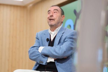 Filmmaker Jose Luis Garci, during a press conference of the Gold Medal of the Forque Awards at the Ortega Maraon Foundation, on October 31, 2024 in Madrid Spain clipart