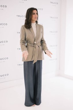 Ana Boyer presents the new 'Saude' collection by Trucco at the Amen store on November 07, 2024 in Madrid, Spain. clipart