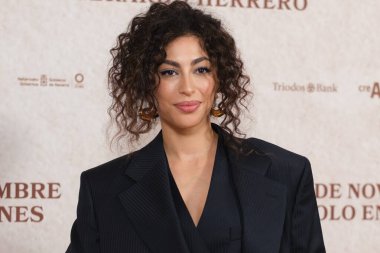 Mina El Hammani 11 Kasım 2024 'te İspanya' nın Madrid kentindeki URSO Hotel 'deki' Raqa 'fotoğraf görüşmesine katıldı.. 