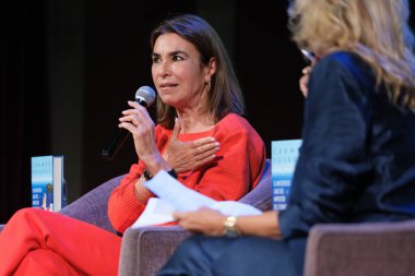 The writer Carmen Posadas during the presentation of her book The mysterious case of the Titanic impostor at the Ateneo space in Madrid, November 13, 2024 Spain clipart