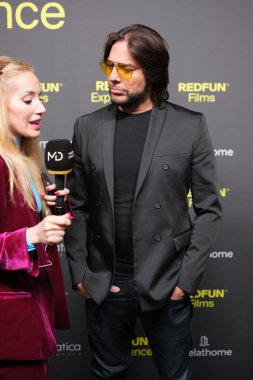 Joaquin Cortes attends the 'Red Fun' photocall at the Callao cinema on November 13, 2024 in Madrid, Spain. clipart