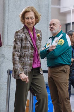 Kraliçe Sofya, 15 Kasım 2024 'te İspanya' da bulunan Palacio de Cibeles 'deki Nuevo Futuro yardım pazarını ziyaret etti.