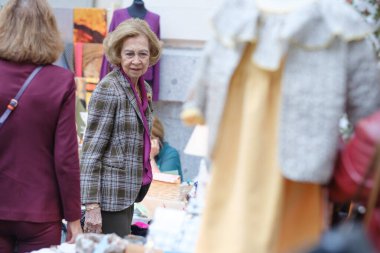 Kraliçe Sofya, 15 Kasım 2024 'te İspanya' da bulunan Palacio de Cibeles 'deki Nuevo Futuro yardım pazarını ziyaret etti.