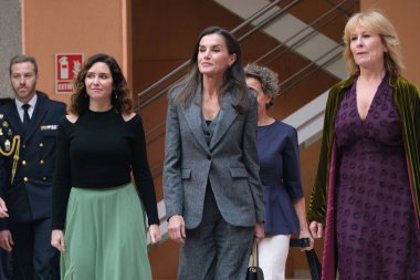 İspanya Kraliçesi Letizia, 20 Kasım 2024 tarihinde İspanya 'nın Madrid kentinde gerçekleştirilen 