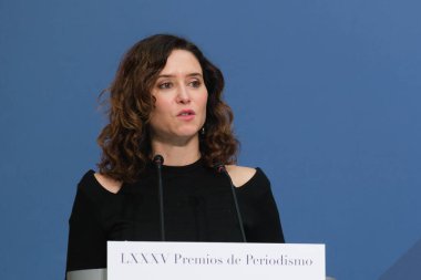  Isabel Diaz Ayuso, Real Casa De Correos 'ta 20 Kasım 2024 tarihinde Madrid, İspanya' da düzenlenen 
