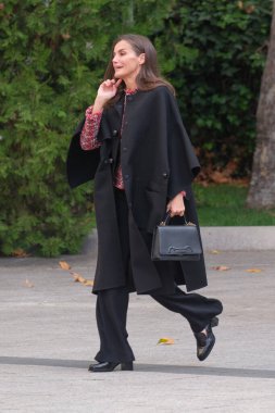 Kraliçe Letiziao İspanya 21 Kasım 2024 tarihinde İspanya 'nın Madrid kentinde düzenlenen 