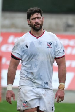 İspanya 'nın 23 Kasım 2024 tarihinde İspanya' nın başkenti Madrid 'deki Estadio Nacional Complutense' de oynanan İspanyol ve ABD milli takımları arasındaki ragbi maçı sırasında oyuncular harekete geçti.