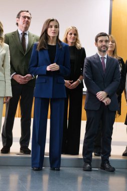 İspanya Kraliçesi Letizia, İspanya 'nın Madrid kentinde 3 Aralık 2024 tarihinde Ceapat Merkezi' nde düzenlenen Uluslararası ve Avrupa Engelliler Günü etkinliğine katılır..