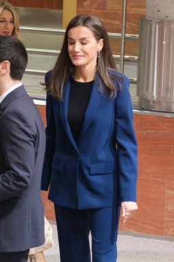 İspanya Kraliçesi Letizia, İspanya 'nın Madrid kentinde 3 Aralık 2024 tarihinde Ceapat Merkezi' nde düzenlenen Uluslararası ve Avrupa Engelliler Günü etkinliğine katılır..