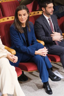 İspanya Kraliçesi Letizia, İspanya 'nın Madrid kentinde 3 Aralık 2024 tarihinde Ceapat Merkezi' nde düzenlenen Uluslararası ve Avrupa Engelliler Günü etkinliğine katılır..