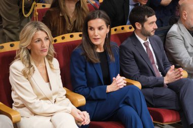 İspanya Kraliçesi Letizia, İspanya 'nın Madrid kentinde 3 Aralık 2024 tarihinde Ceapat Merkezi' nde düzenlenen Uluslararası ve Avrupa Engelliler Günü etkinliğine katılır..