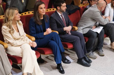 İspanya Kraliçesi Letizia, İspanya 'nın Madrid kentinde 3 Aralık 2024 tarihinde Ceapat Merkezi' nde düzenlenen Uluslararası ve Avrupa Engelliler Günü etkinliğine katılır..
