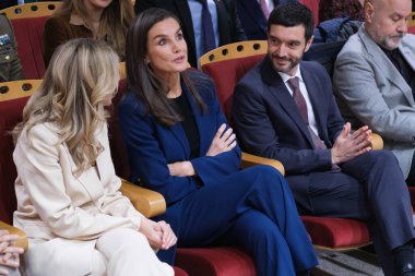 İspanya Kraliçesi Letizia, İspanya 'nın Madrid kentinde 3 Aralık 2024 tarihinde Ceapat Merkezi' nde düzenlenen Uluslararası ve Avrupa Engelliler Günü etkinliğine katılır..
