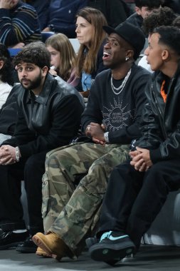 Vincius Jr., Real Madrid ile Fenerbahçe İstanbul arasındaki Türk Hava Yolları EuroLeague sırasında, 05 Aralık 2024 tarihinde İspanya 'nın Madrid kentinde WiZink Center' da