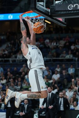 Gaby Deck  player of Real Madrid at WiZink Center during the Real Madrid v Unicaja -Liga Endesa match on  08 December  2024 in Madrid Spain clipart