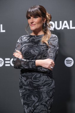 Rozzalez attend photocall  the Spotify Gala charity  EQUAL on Green Patio in Madrid 10 December 2024 Spain clipart