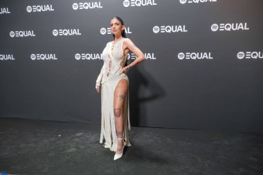 Naiara, 10 Aralık 2024 'te Madrid' deki Yeşil Bahçe 'deki Spotify Gala yardım derneğinin fotoğraf çekimine katıldı.