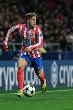 Atletico de Madrid 'den Giuliano Simeone UEFA Şampiyonlar Ligi maçında Atletico de Madrid ile Slovan Bratislava arasında 11 Aralık' ta Madrid Metropolitano Stadyumu 'nda oynanan karşılaşmada