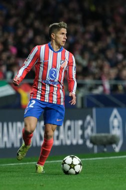 Atletico de Madrid 'den Giuliano Simeone UEFA Şampiyonlar Ligi maçında Atletico de Madrid ile Slovan Bratislava arasında 11 Aralık' ta Madrid Metropolitano Stadyumu 'nda oynanan karşılaşmada