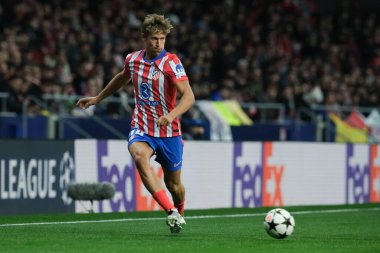 Atletico de Madrid 'den Marcos Llorente UEFA Şampiyonlar Ligi karşılaşmasında Atletico de Madrid ile Slovan Bratislava arasında 11 Aralık' ta Madrid Metropolitano Stadyumu 'nda oynanan karşılaşmada