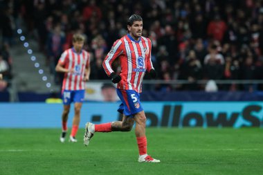 Atletico de Madrid 'den Rodrigo De Paul UEFA Şampiyonlar Ligi karşılaşmasında Atletico de Madrid ile Slovan Bratislava arasında 11 Aralık' ta Madrid 'deki Metropolitano Stadyumu' nda oynanan karşılaşmada