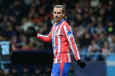 Atletico de Madrid 'den Antoine Griezmann 11 Aralık' ta Madrid Metropolitano Stadyumu 'nda Atletico de Madrid ile Slovan Bratislava arasında oynanan UEFA Şampiyonlar Ligi karşılaşmasında