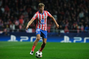 Atletico de Madrid 'den Marcos Llorente UEFA Şampiyonlar Ligi karşılaşmasında Atletico de Madrid ile Slovan Bratislava arasında 11 Aralık' ta Madrid Metropolitano Stadyumu 'nda oynanan karşılaşmada