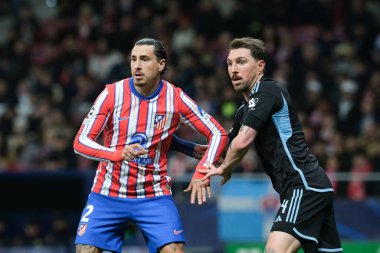 Atletico de Madrid 'den Jose Gimenez UEFA Şampiyonlar Ligi karşılaşmasında Atletico de Madrid ile Slovan Bratislava arasında 11 Aralık' ta Madrid 'deki Metropolitano Stadyumu' nda oynanan karşılaşmada
