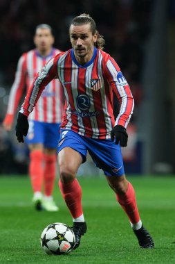 Atletico de Madrid 'den Antoine Griezmann 11 Aralık' ta Madrid Metropolitano Stadyumu 'nda Atletico de Madrid ile Slovan Bratislava arasında oynanan UEFA Şampiyonlar Ligi karşılaşmasında