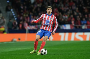 Atletico de Madrid 'den Giuliano Simeone UEFA Şampiyonlar Ligi maçında Atletico de Madrid ile Slovan Bratislava arasında 11 Aralık' ta Madrid Metropolitano Stadyumu 'nda oynanan karşılaşmada