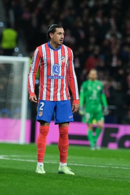 Atletico de Madrid 'den Jose Gimenez UEFA Şampiyonlar Ligi karşılaşmasında Atletico de Madrid ile Slovan Bratislava arasında 11 Aralık' ta Madrid 'deki Metropolitano Stadyumu' nda oynanan karşılaşmada