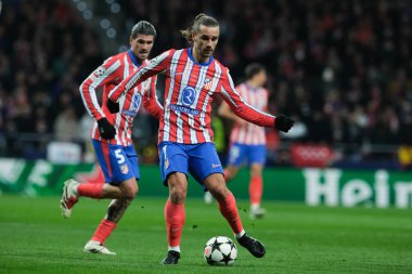 Atletico de Madrid 'den Antoine Griezmann 11 Aralık' ta Madrid Metropolitano Stadyumu 'nda Atletico de Madrid ile Slovan Bratislava arasında oynanan UEFA Şampiyonlar Ligi karşılaşmasında