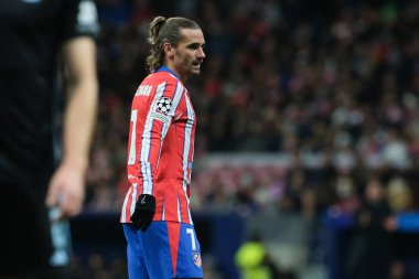 Atletico de Madrid 'den Antoine Griezmann 11 Aralık' ta Madrid Metropolitano Stadyumu 'nda Atletico de Madrid ile Slovan Bratislava arasında oynanan UEFA Şampiyonlar Ligi karşılaşmasında