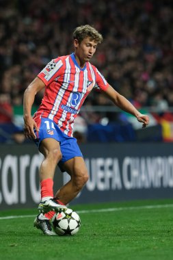 Atletico de Madrid 'den Marcos Llorente UEFA Şampiyonlar Ligi karşılaşmasında Atletico de Madrid ile Slovan Bratislava arasında 11 Aralık' ta Madrid Metropolitano Stadyumu 'nda oynanan karşılaşmada