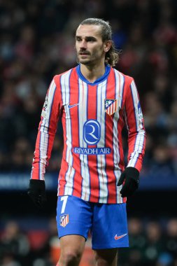Atletico de Madrid 'den Antoine Griezmann 11 Aralık' ta Madrid Metropolitano Stadyumu 'nda Atletico de Madrid ile Slovan Bratislava arasında oynanan UEFA Şampiyonlar Ligi karşılaşmasında