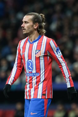 Atletico de Madrid 'den Antoine Griezmann 11 Aralık' ta Madrid Metropolitano Stadyumu 'nda Atletico de Madrid ile Slovan Bratislava arasında oynanan UEFA Şampiyonlar Ligi karşılaşmasında