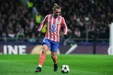 Atletico de Madrid 'den Antoine Griezmann 11 Aralık' ta Madrid Metropolitano Stadyumu 'nda Atletico de Madrid ile Slovan Bratislava arasında oynanan UEFA Şampiyonlar Ligi karşılaşmasında
