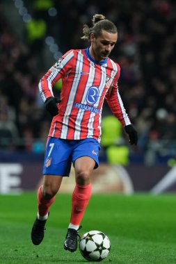 Atletico de Madrid 'den Antoine Griezmann 11 Aralık' ta Madrid Metropolitano Stadyumu 'nda Atletico de Madrid ile Slovan Bratislava arasında oynanan UEFA Şampiyonlar Ligi karşılaşmasında