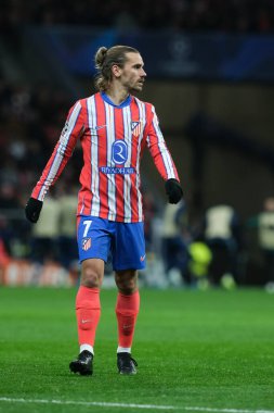 Atletico de Madrid 'den Antoine Griezmann 11 Aralık' ta Madrid Metropolitano Stadyumu 'nda Atletico de Madrid ile Slovan Bratislava arasında oynanan UEFA Şampiyonlar Ligi karşılaşmasında