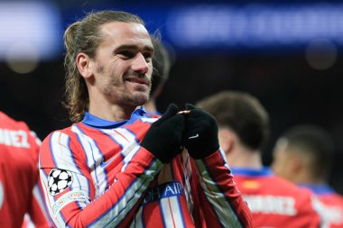 Atletico de Madrid 'den Antoine Griezmann 11 Aralık' ta Madrid Metropolitano Stadyumu 'nda Atletico de Madrid ile Slovan Bratislava arasında oynanan UEFA Şampiyonlar Ligi karşılaşmasında